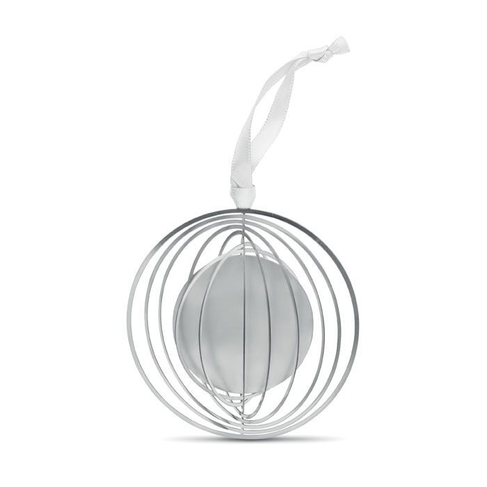 Ornament mit Band, rund BUNO - silber-770