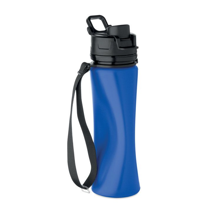 Faltbare Sportflasche Silikon LETT - königsblau-976