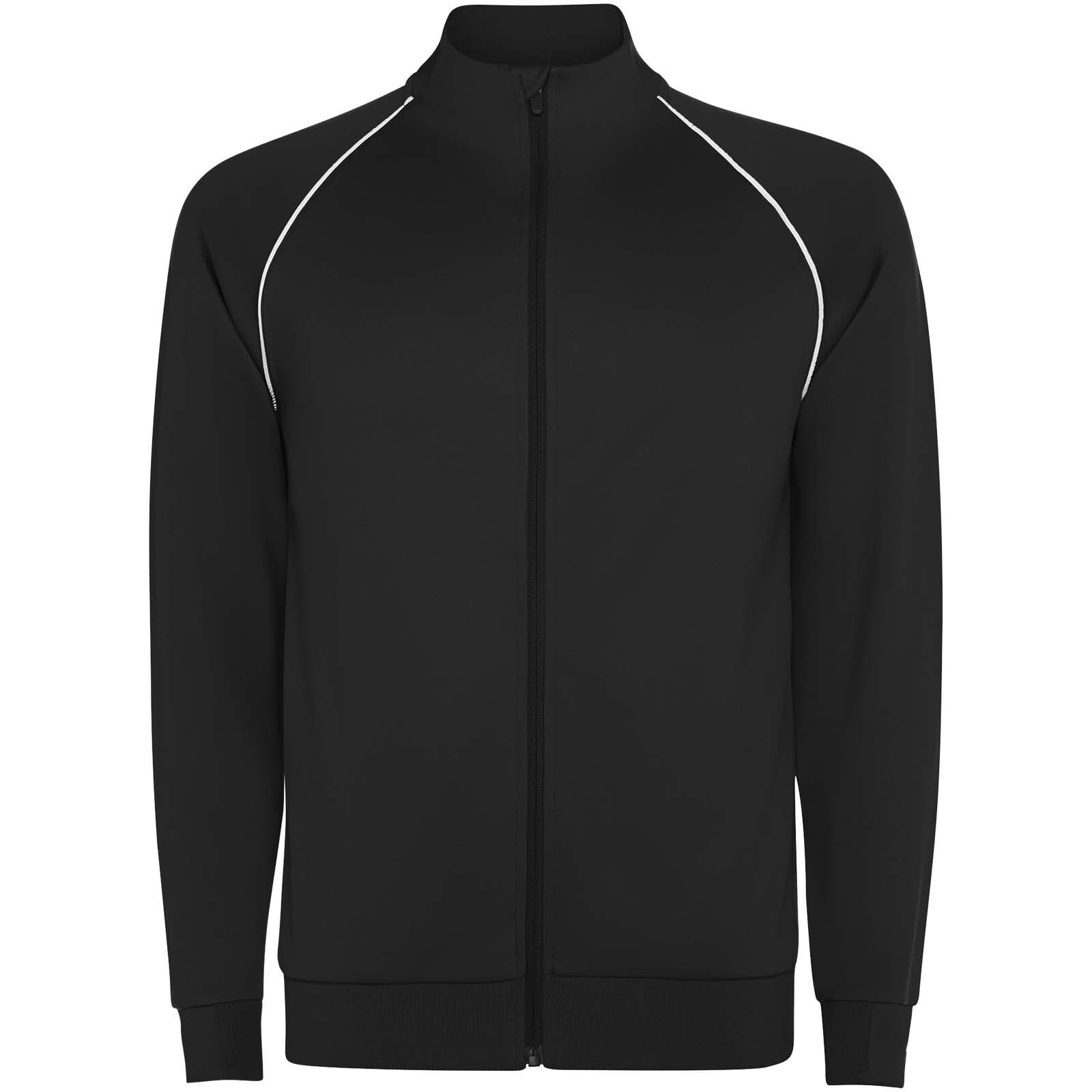 Valier Herren Sweatshirt mit durchgehendem Reißverschluss - schwarz-761