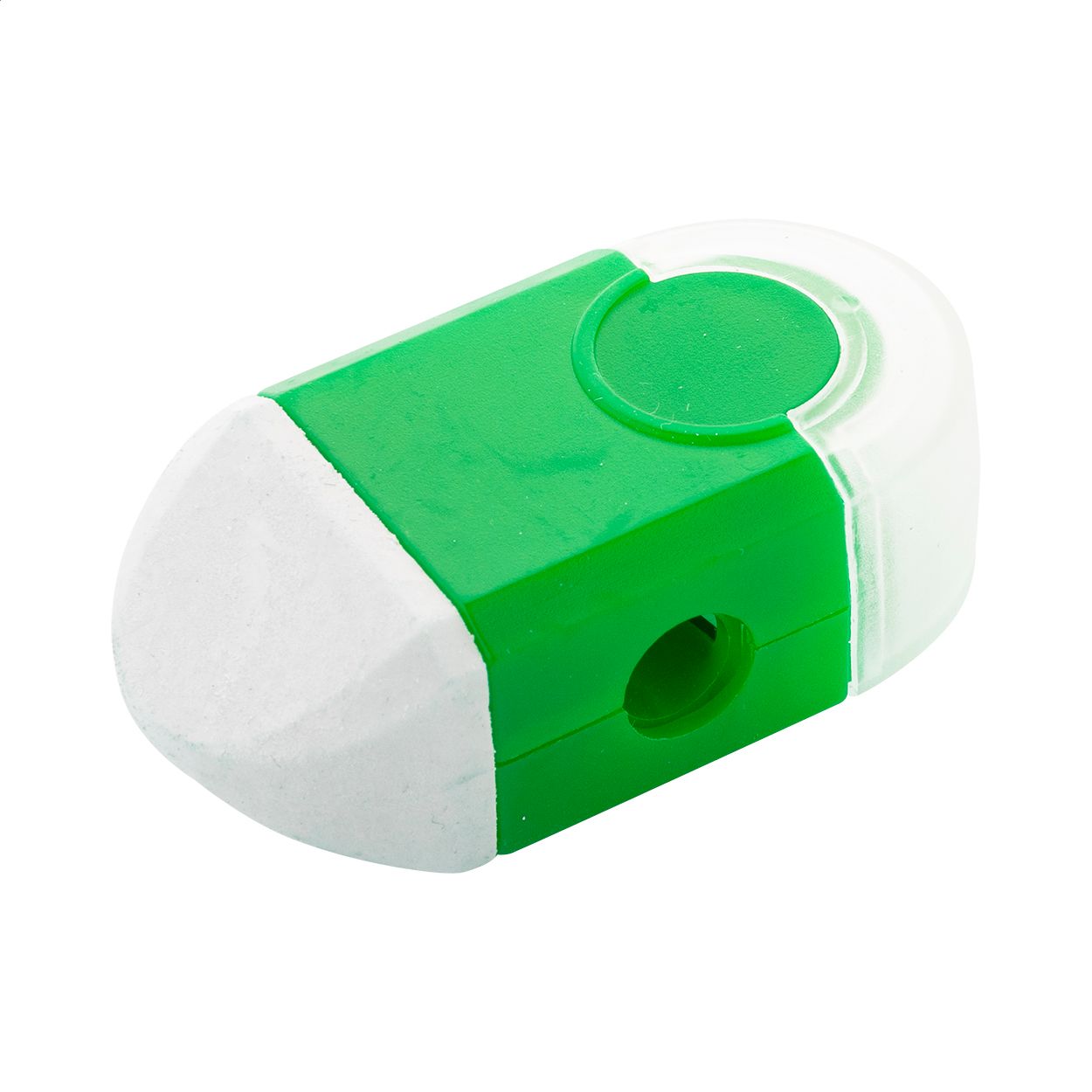 Pencix Radiergummi und Spitzer - grün - weiß-501
