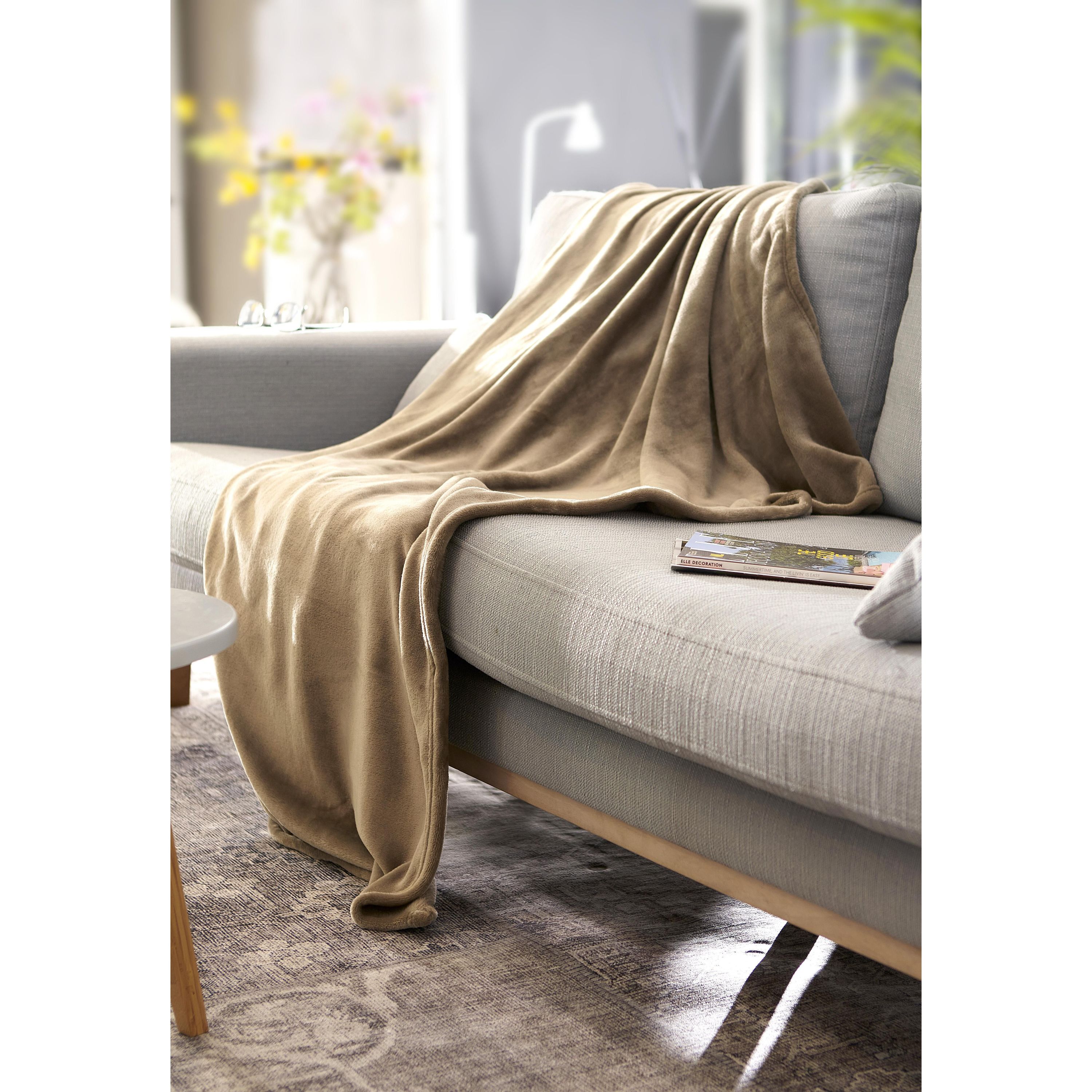 Decke aus Flanellvlies (280 gr/m²) Sean - rot-138
