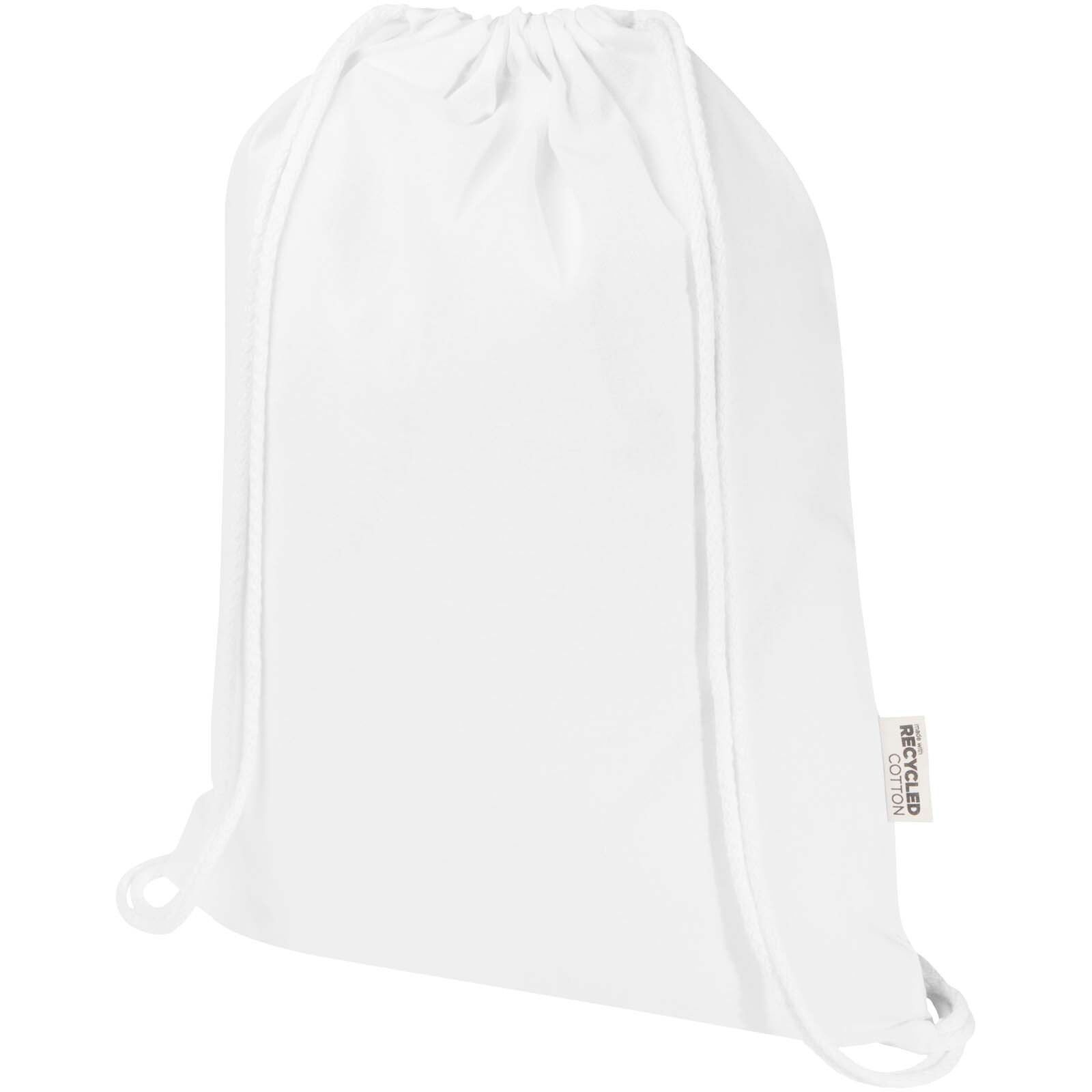 Peru Blend 180 g/m² Sportbeutel aus GRS recycelter Baumwolle 5L - weiss-194