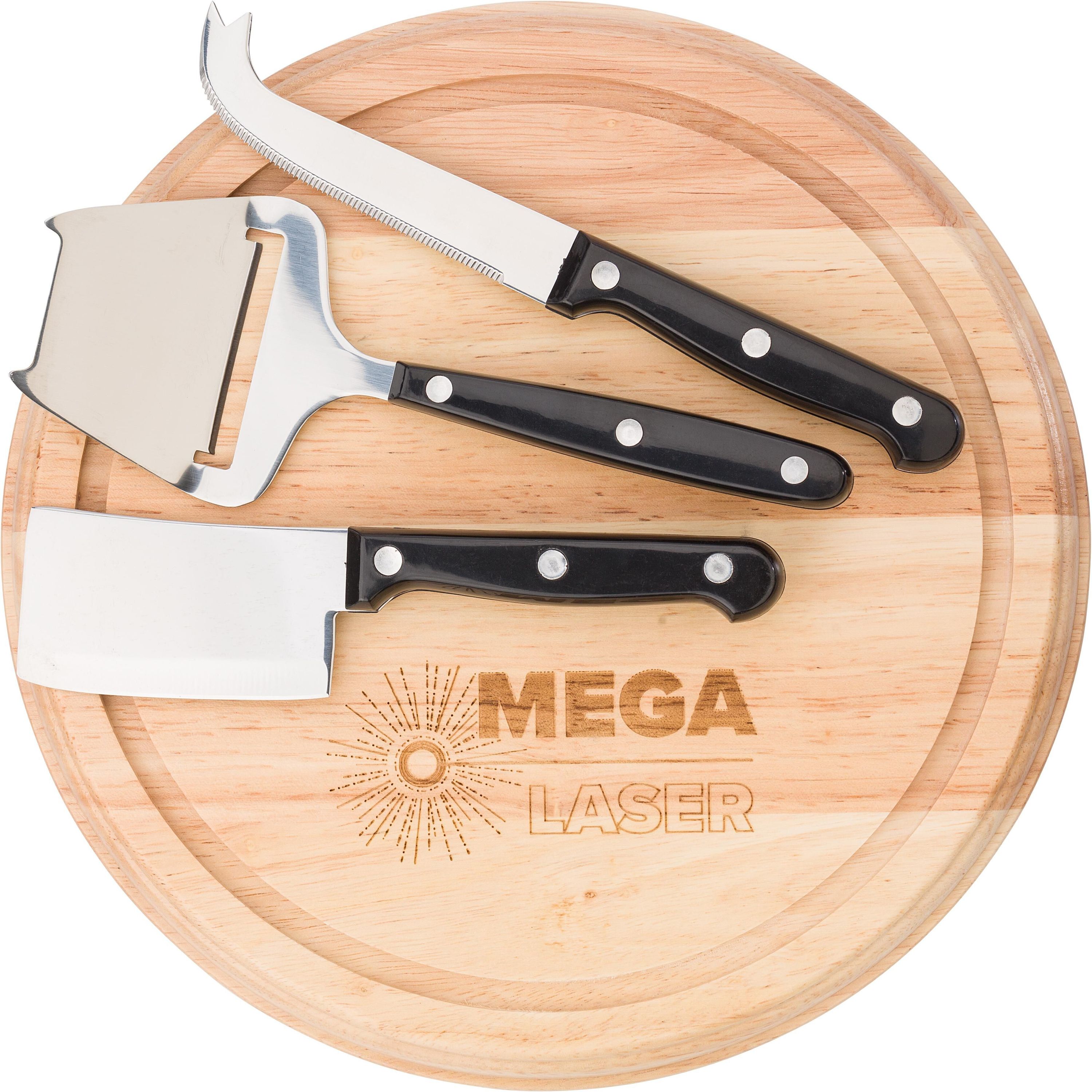 Käseplatte aus Holz Max - braun-512