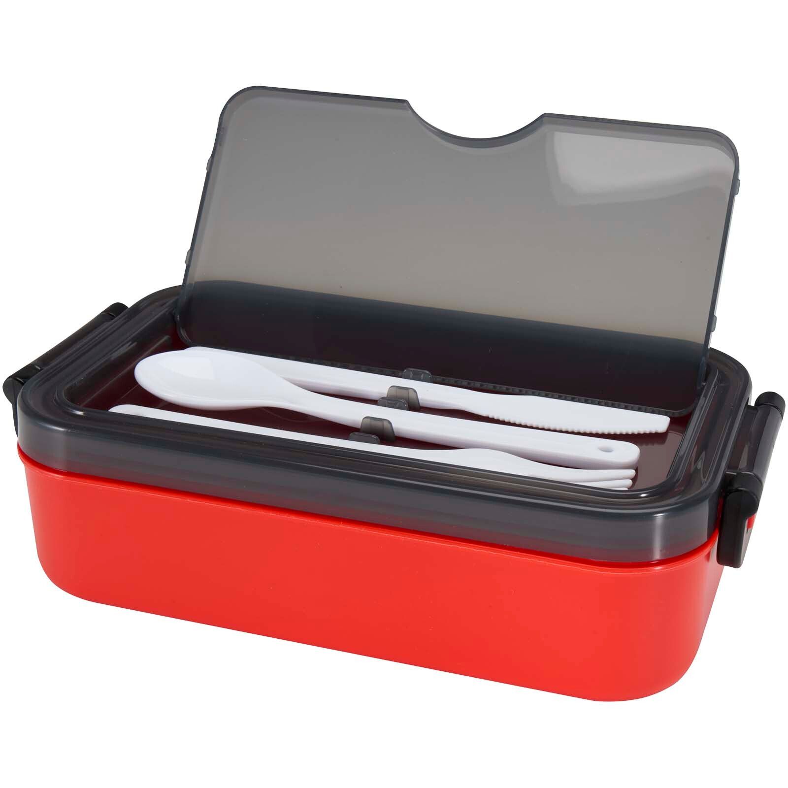 Snappy 1000 ml Lunchbox und Besteckset - rot-175