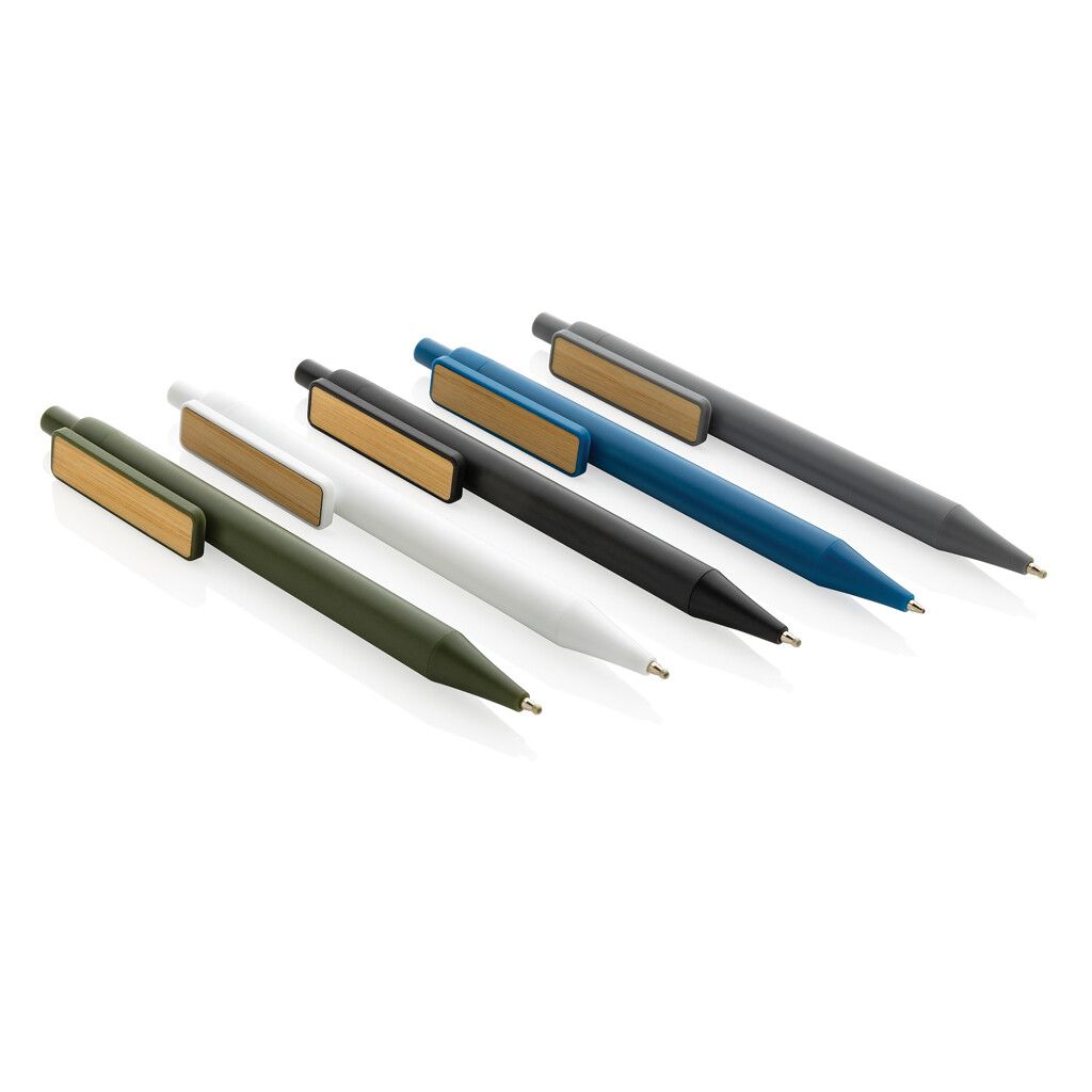 GRS rABS Stift mit Bambus-Clip - grau-615