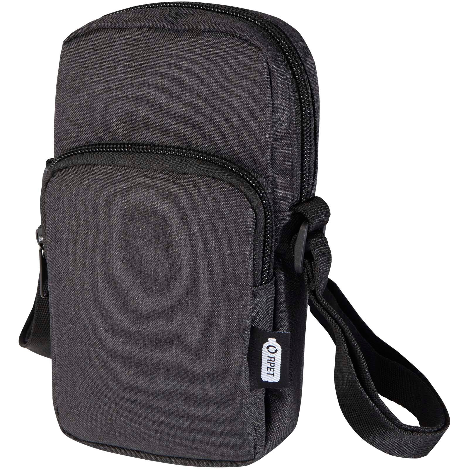 Ross Handytasche aus recyceltem GRS-Material - heather charcoal-241