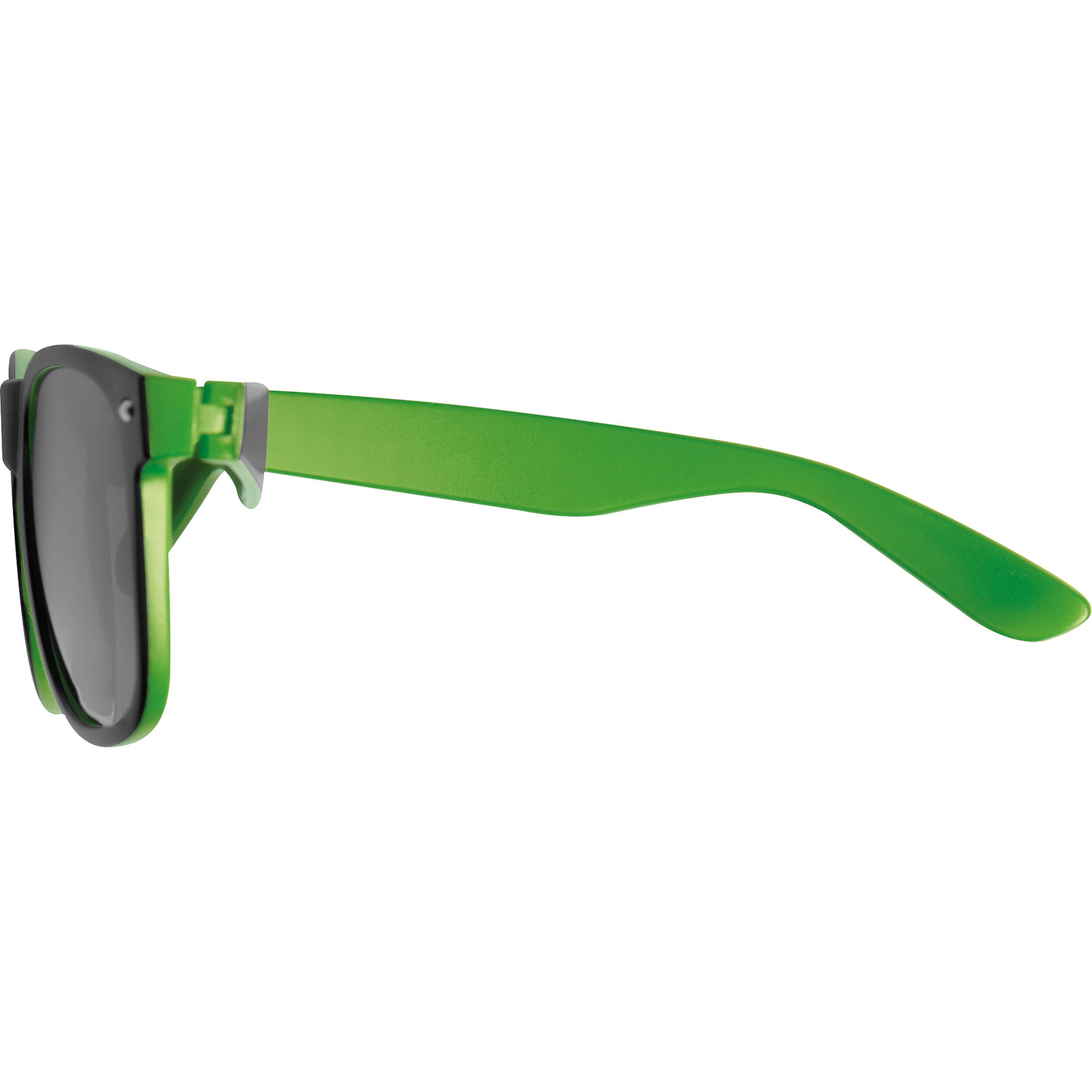 Sonnenbrille aus Kunststoff mit verspiegelten Gläsern, UV 400 Schutz - grün-901