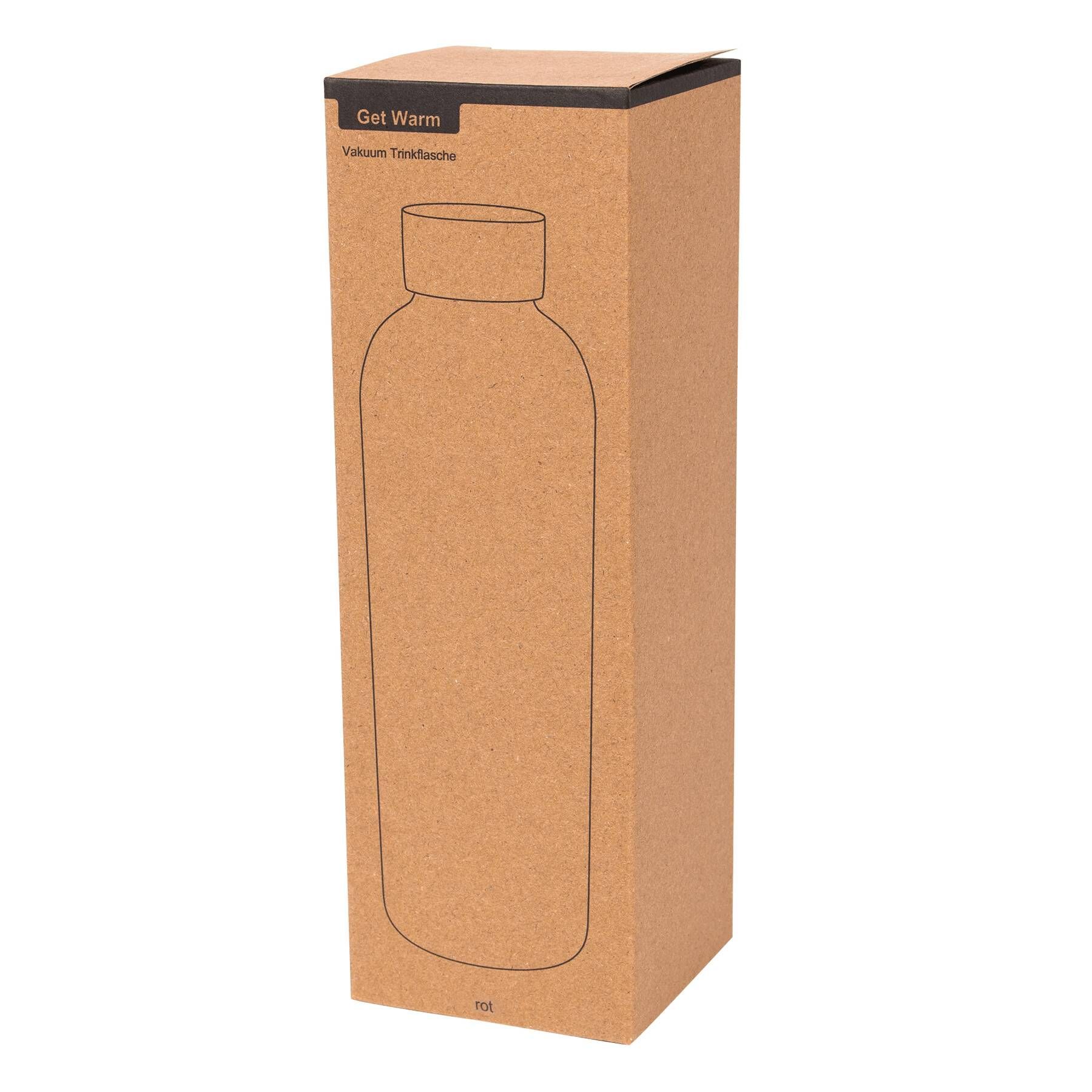 Vakuum-Isolierflasche GET WARM - rot-22