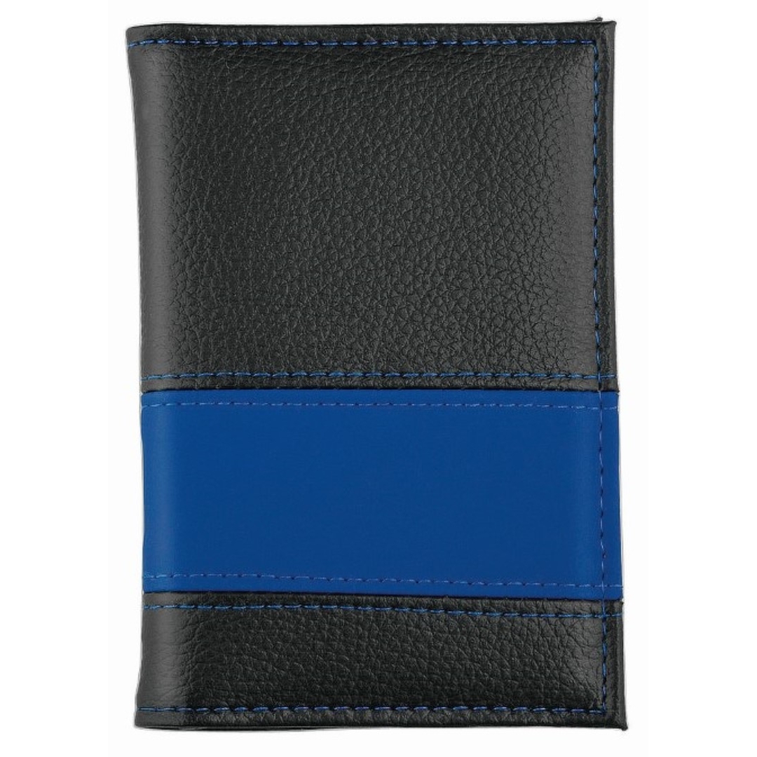 CreativDesign® Ausweistasche "LookPlus" - schwarz - blau-882