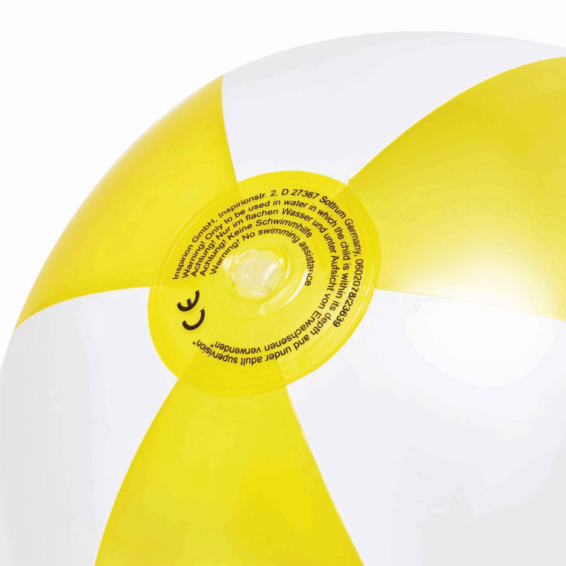Aufblasbarer Strandball ATLANTIC SHINY - gelb - weiß-351