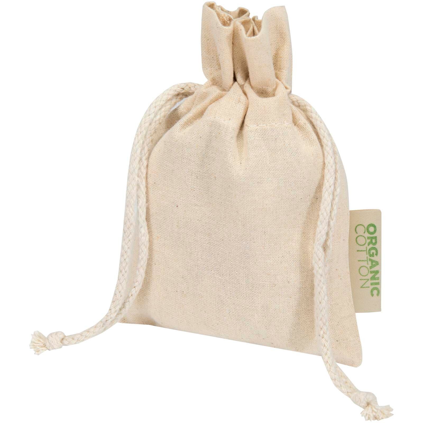 Odisha 140 g/m² OCS Bio-Geschenktasche – 15 × 10 cm  - natur-311