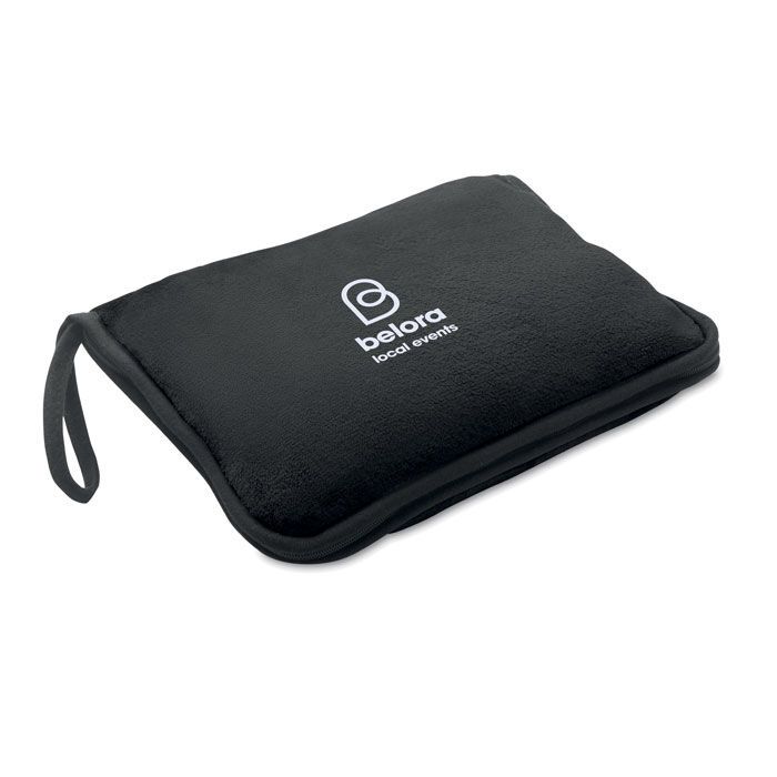 Reisedecke Flanell 220g/m² COZY - schwarz-97