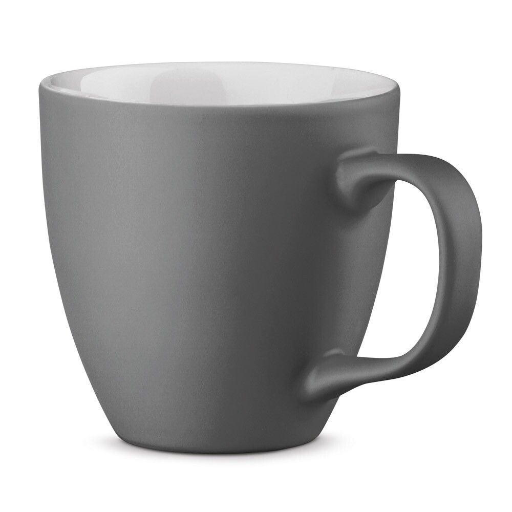PANTHONY MAT Becher aus Hydroglasur-Porzellan 450 ml Fassungsvermögen - grau-435