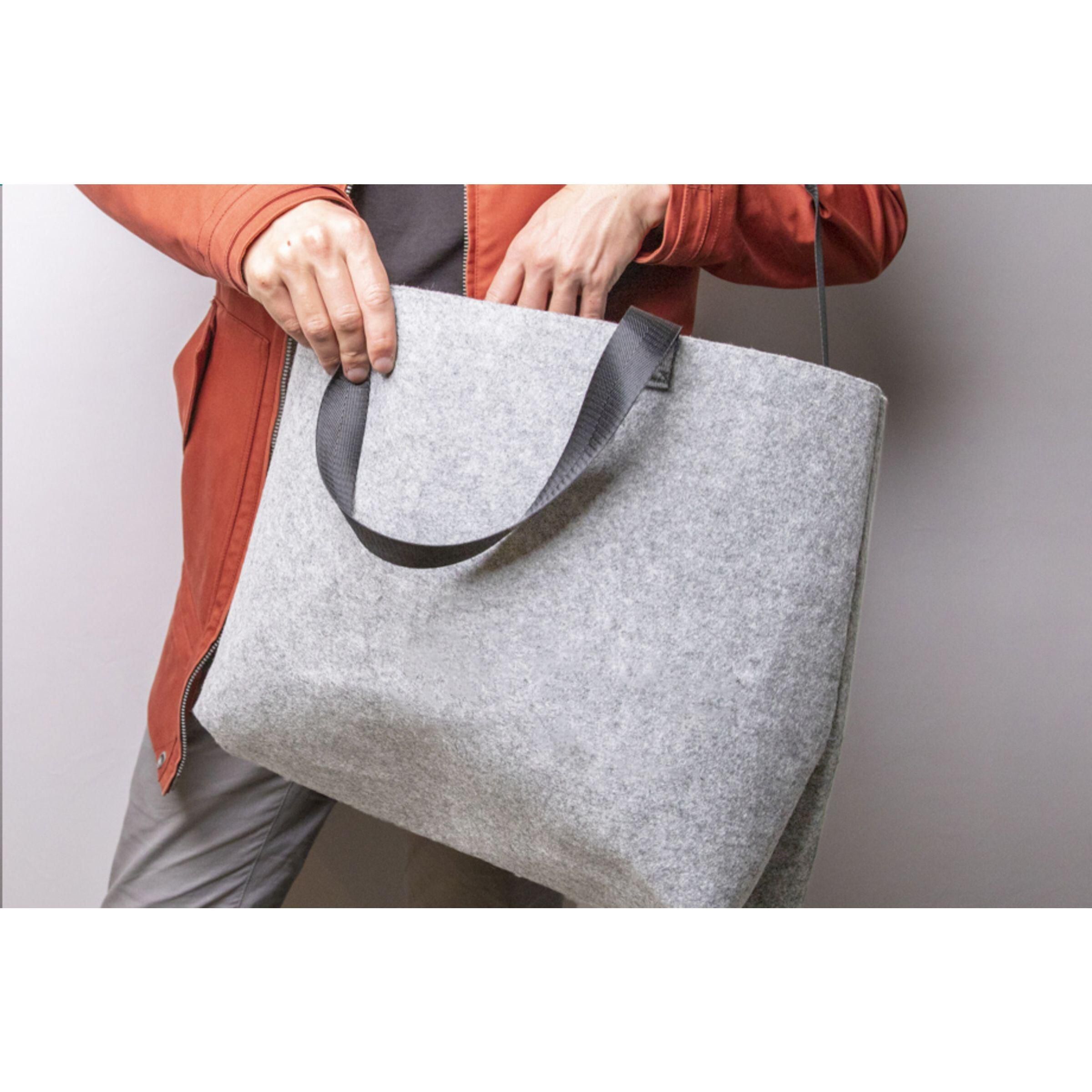 GRS RPET Felt Shoulder Bag Schultertasche - grau-320