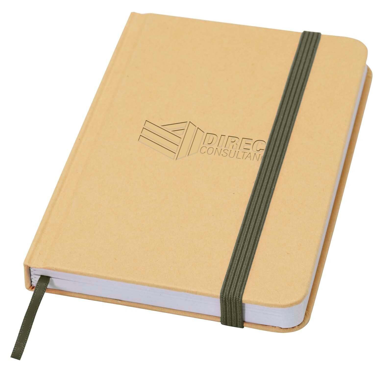 Reed A6 Hardcover Notizbuch, blanko, aus recyceltem Material - waldgrün-294