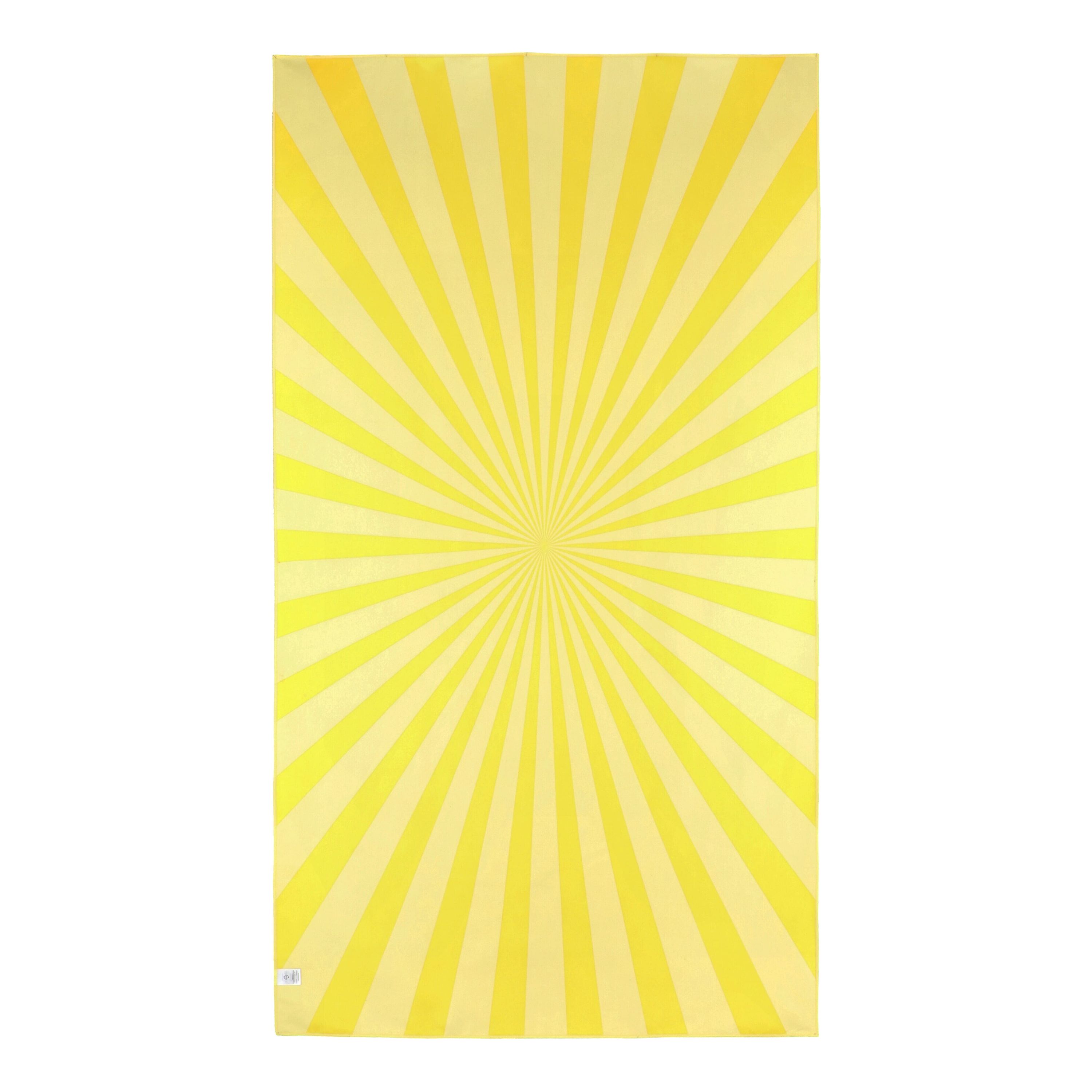 R-PET-Schnelltrocknungs-Strandrtuch 100x180 cm - gelb-736