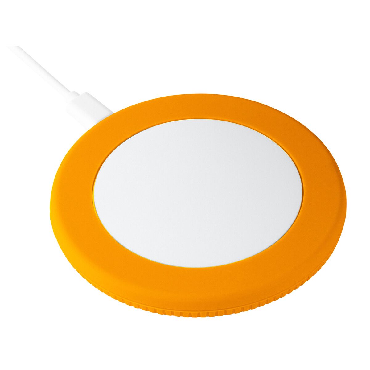 Wireless Charger myMATOLA mit Ring - weiß - orange-746
