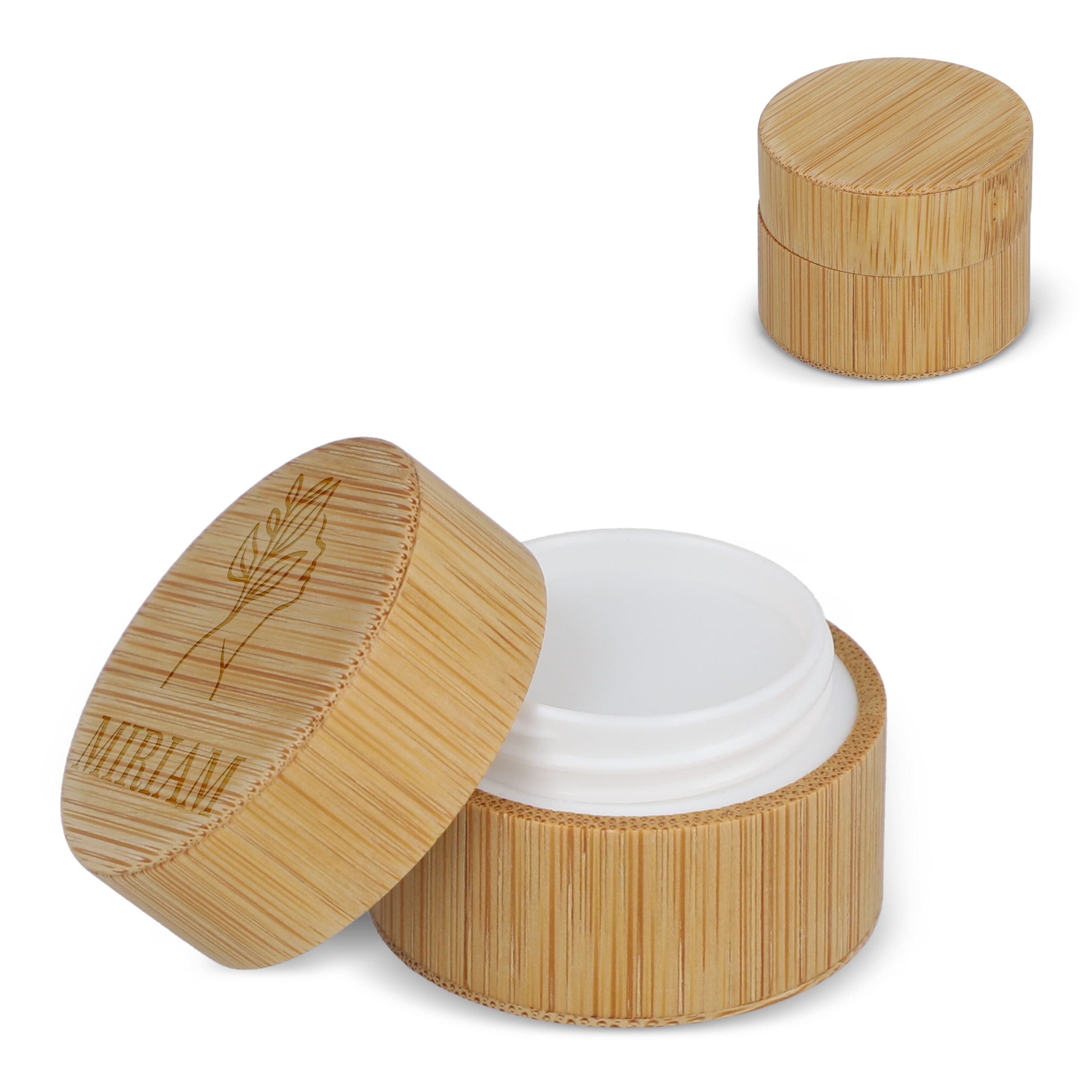 Lipbalm rund Bambus - natur-603