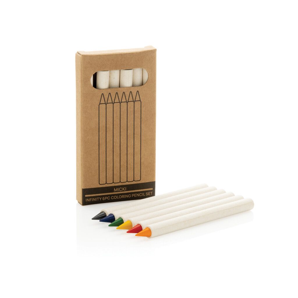 Micki GRS Infinity 6-teiliges Buntstift-Set - weiß-261