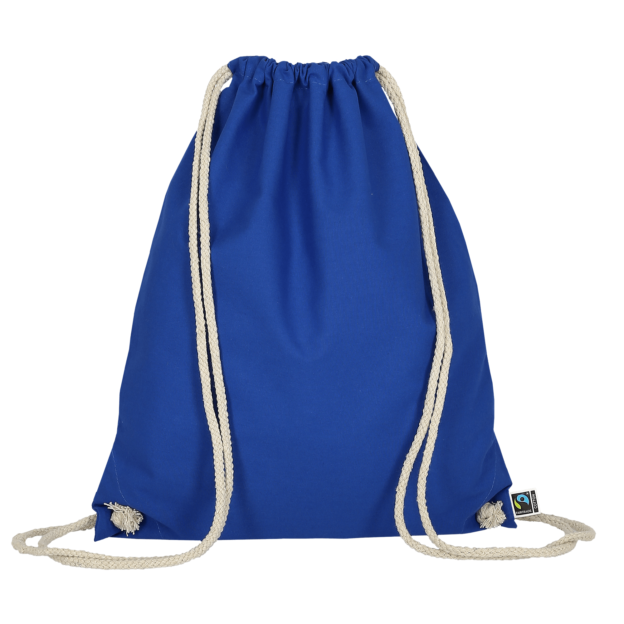 Turnbeutel Fairtrade-Baumwolle - royalblau-50