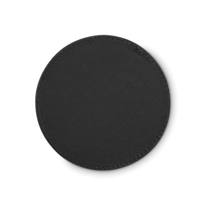 Runder Untersetzer PU POSA - schwarz-244