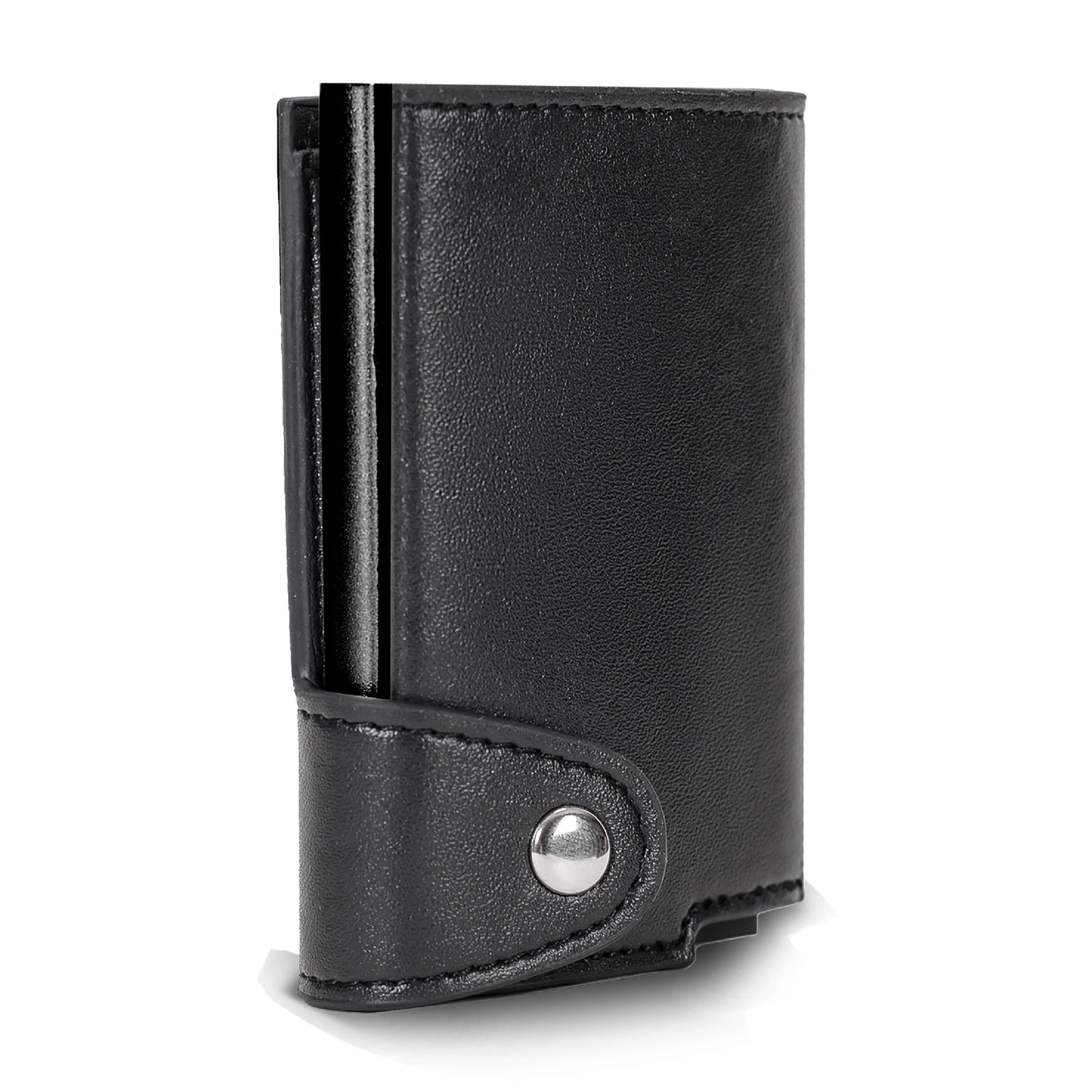 Kartenetui mit RFID-Schutz - schwarz  -  schwarz-454