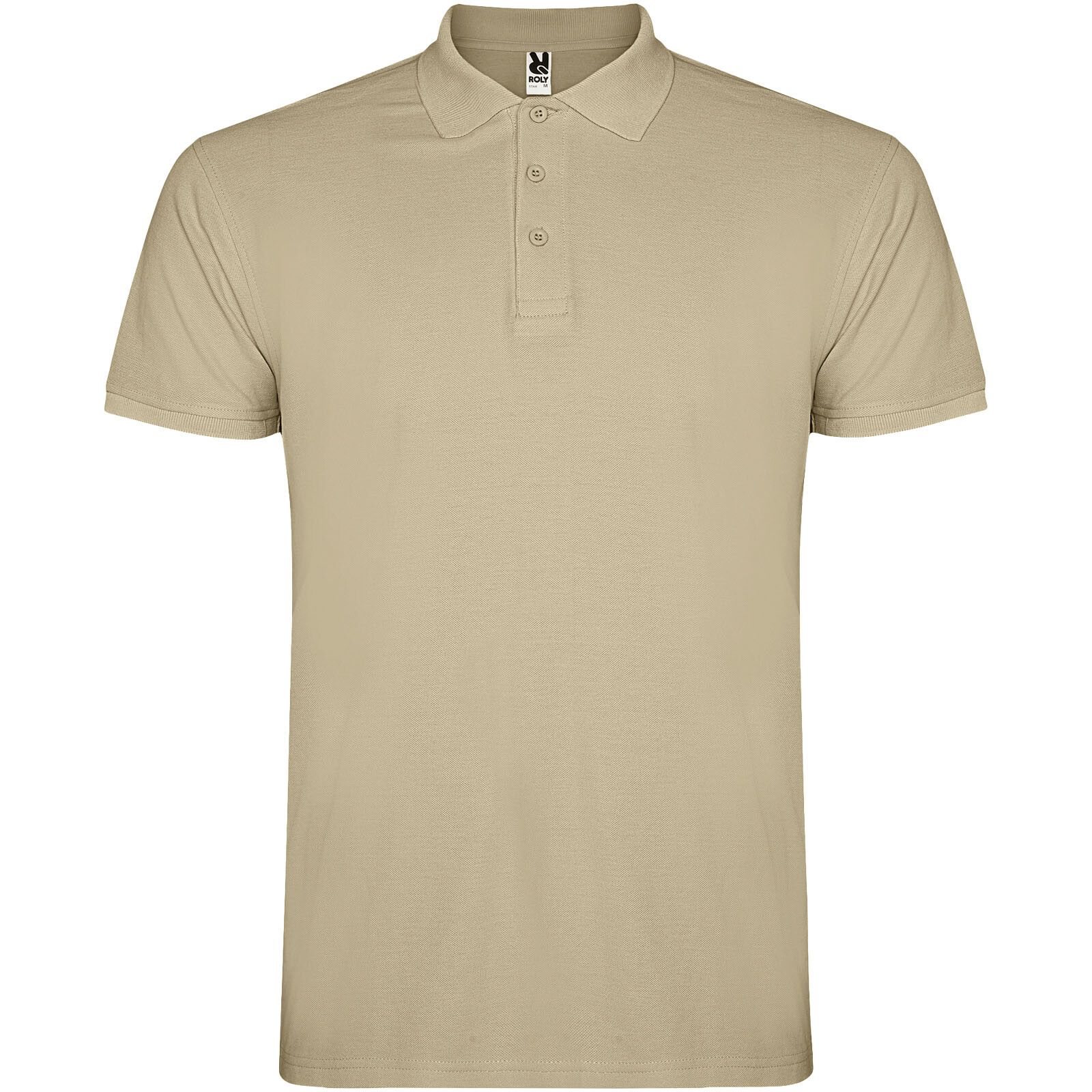 Star Poloshirt für Herren - sand meliert - XS-517