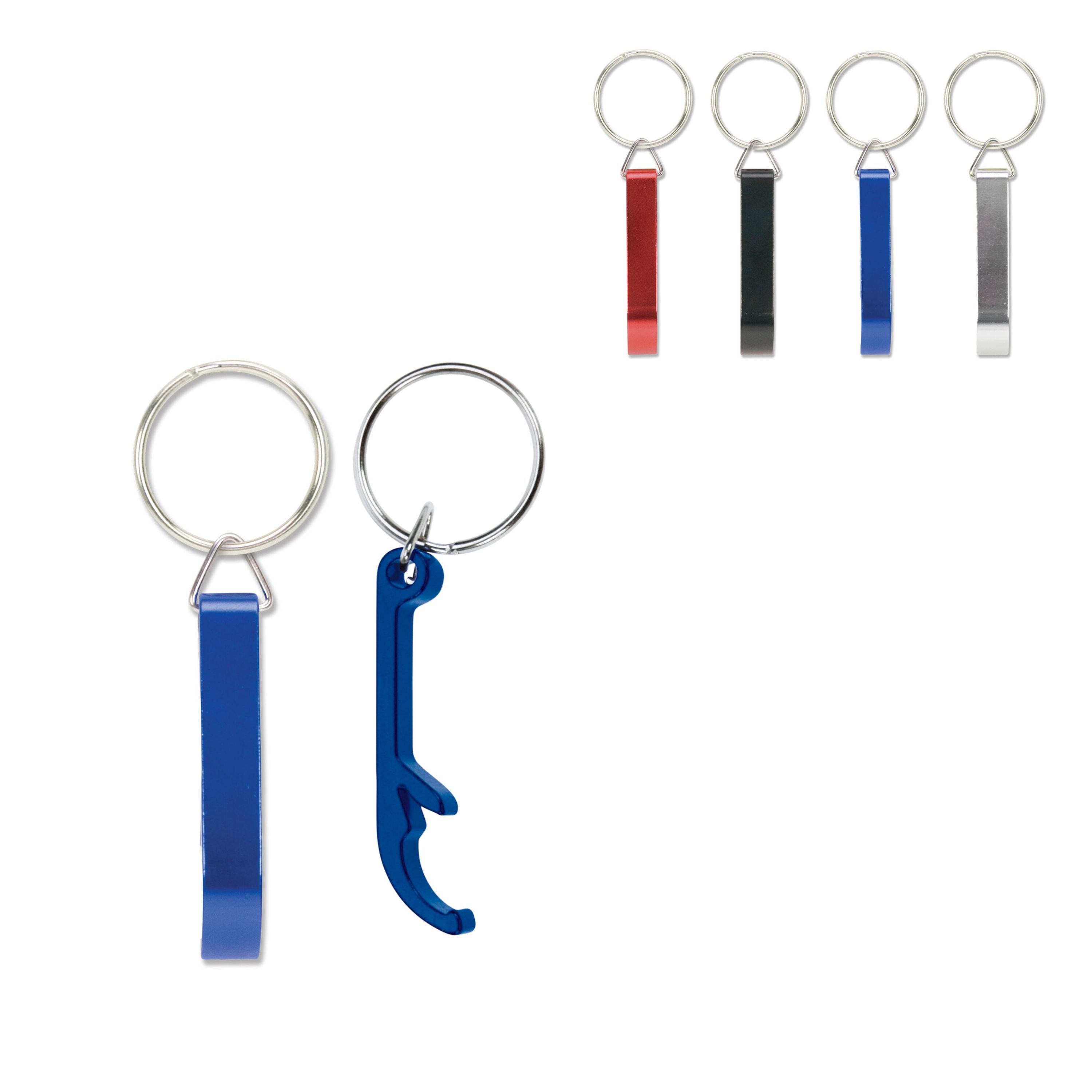 Schlüsselanhänger mit Öffner - blau-197
