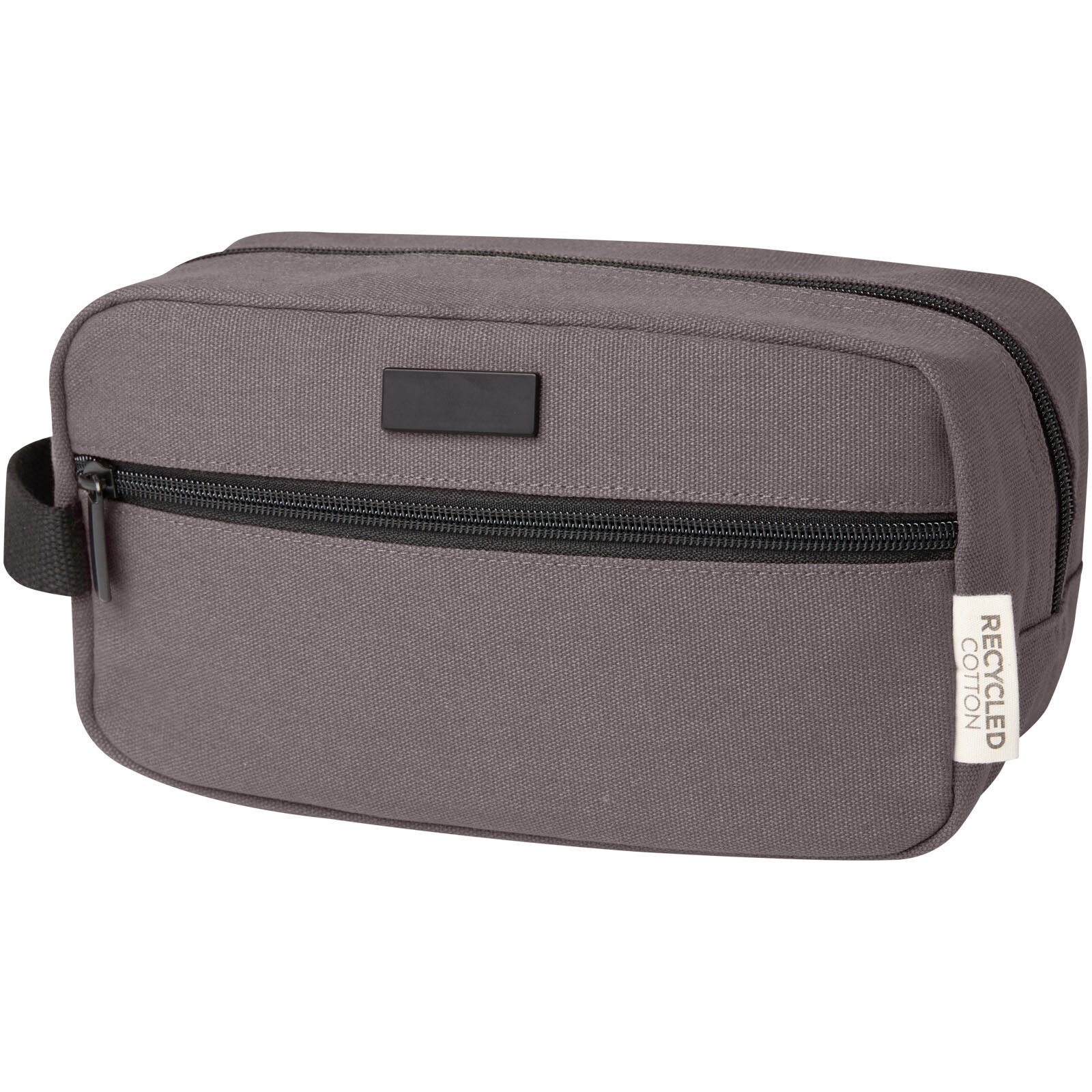 Joey Kosmetiktasche aus GRS recyceltem Canvas 3,5 L - grau-842