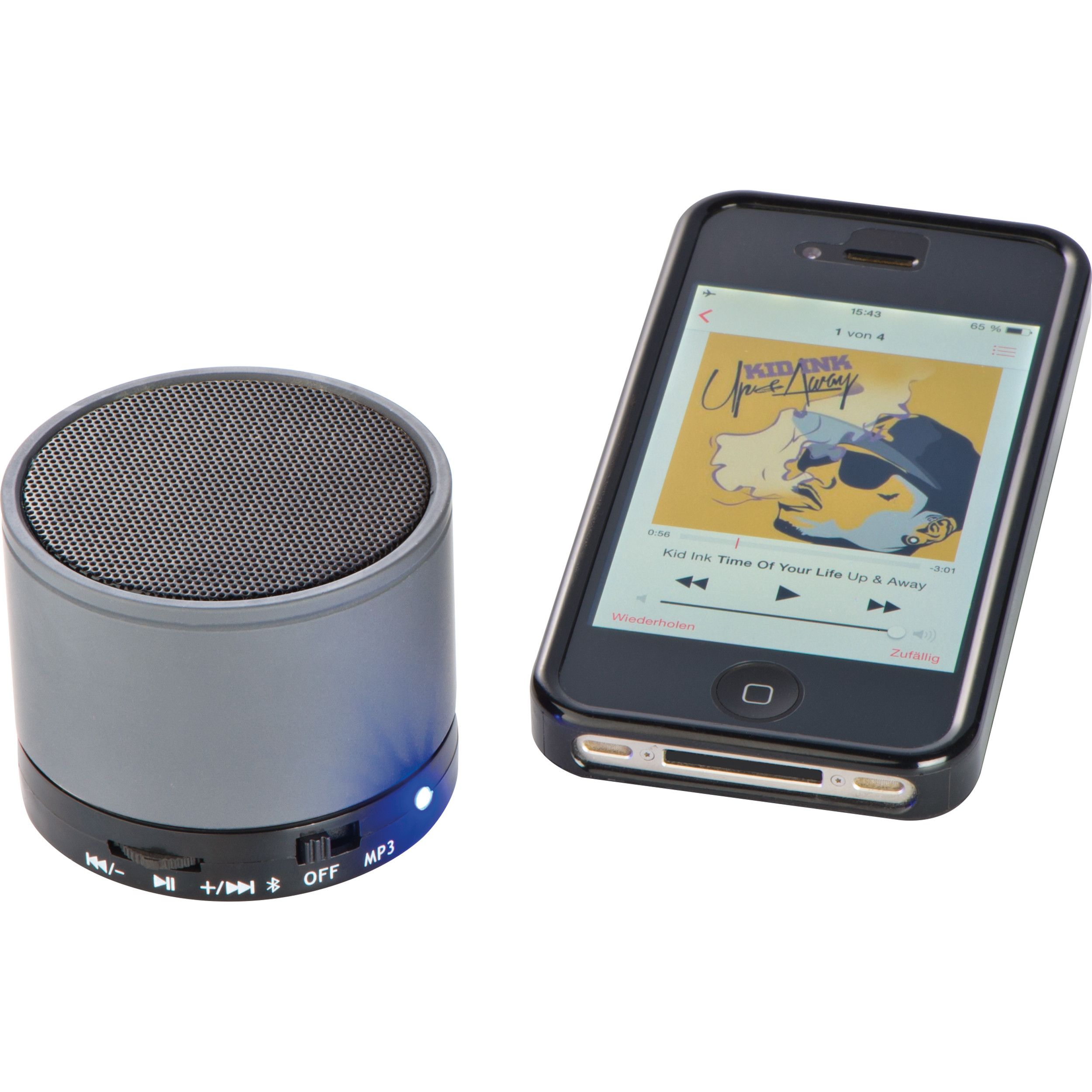 Metall Bluetooth Lautsprecher Hawick - silbergrau-581