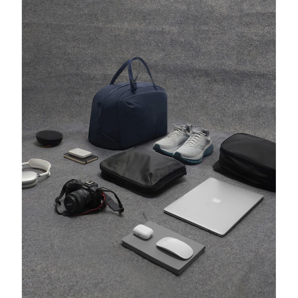 Urban wasserabweisende Wochenendtasche - navy blau-141