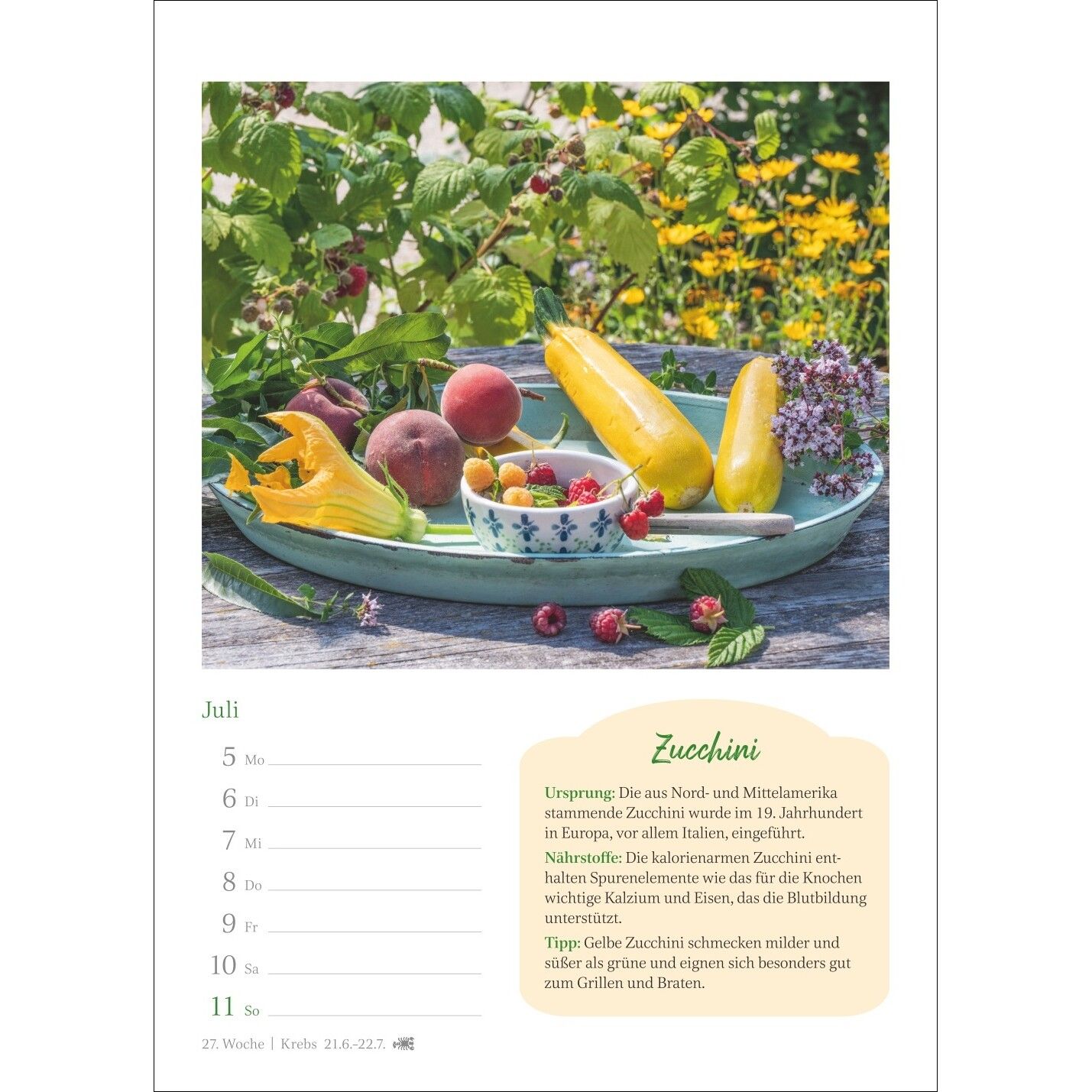 Der kleine Küchenkalender Wochenkalender-78