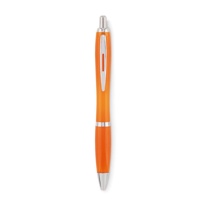 Druckkugelschreiber RPET RIO RPET - transparent orange-847