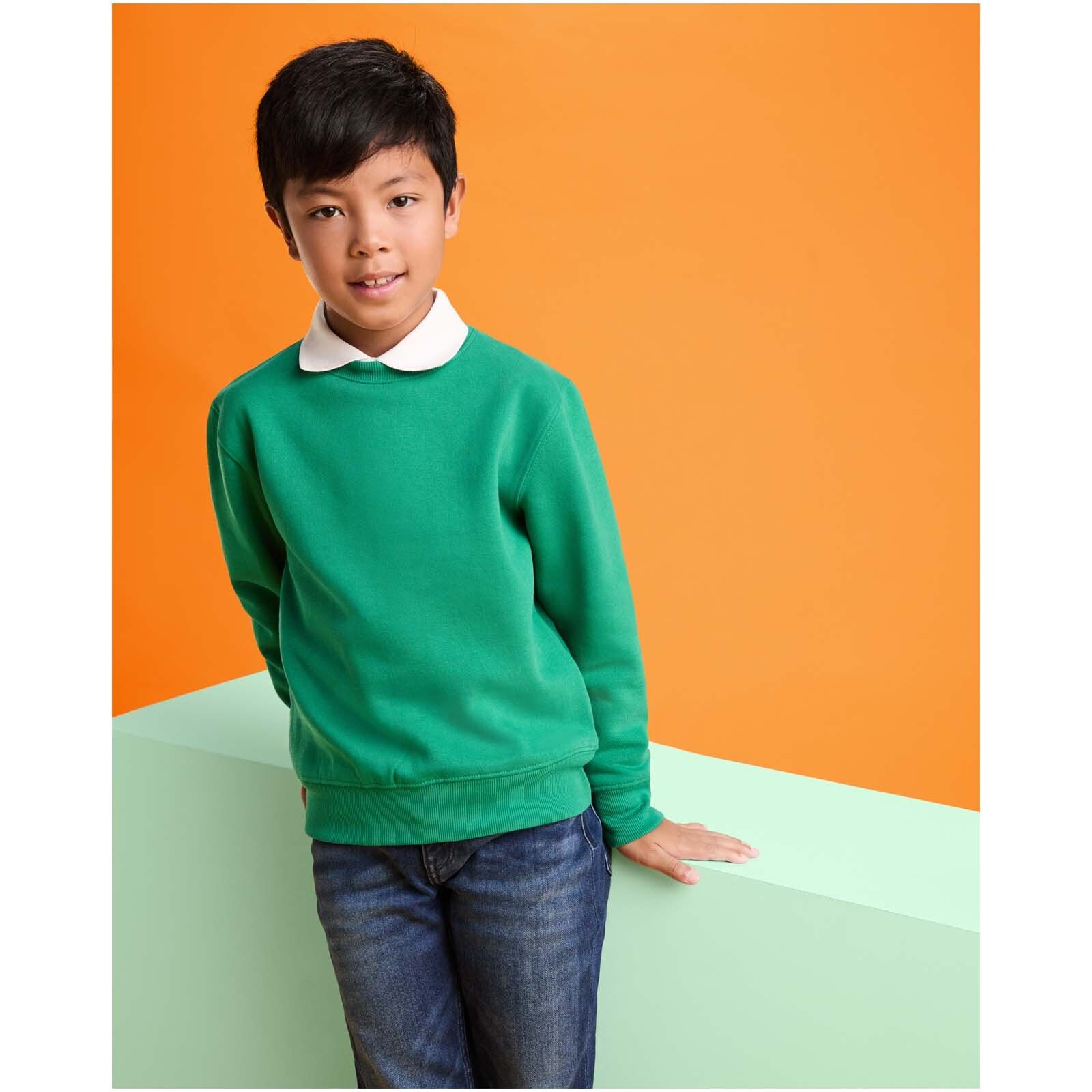 Clasica 280 g/m² Sweatshirt mit Rundhalsausschnitt für Kinder - lorbeergrün-391