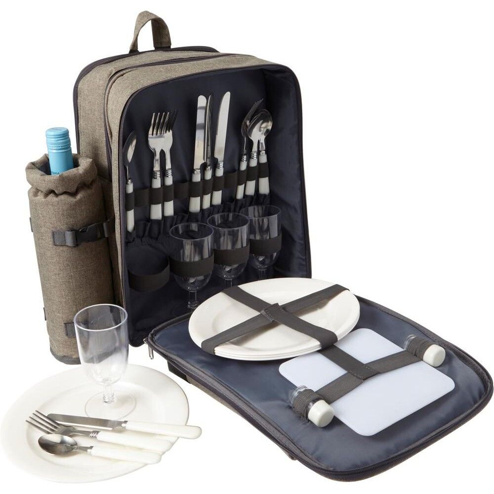 Picknick-Rucksack aus Polyester Allison - hellgrau-778