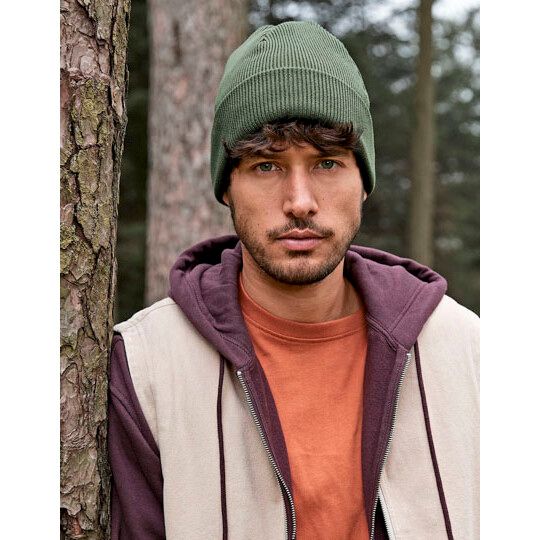 Organic Cotton Original Cuffed Beanie - black-919