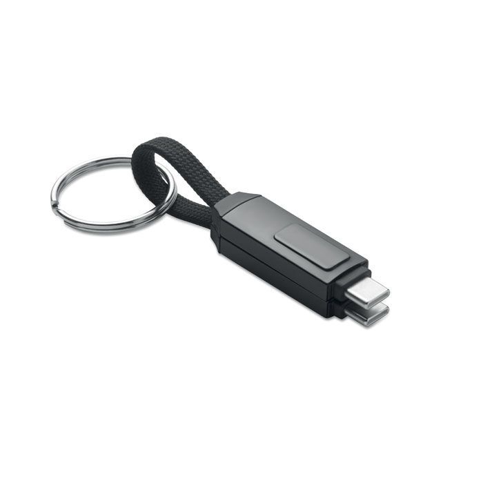 60W Schlüsselring-Ladekabel KEYSTO - schwarz-794