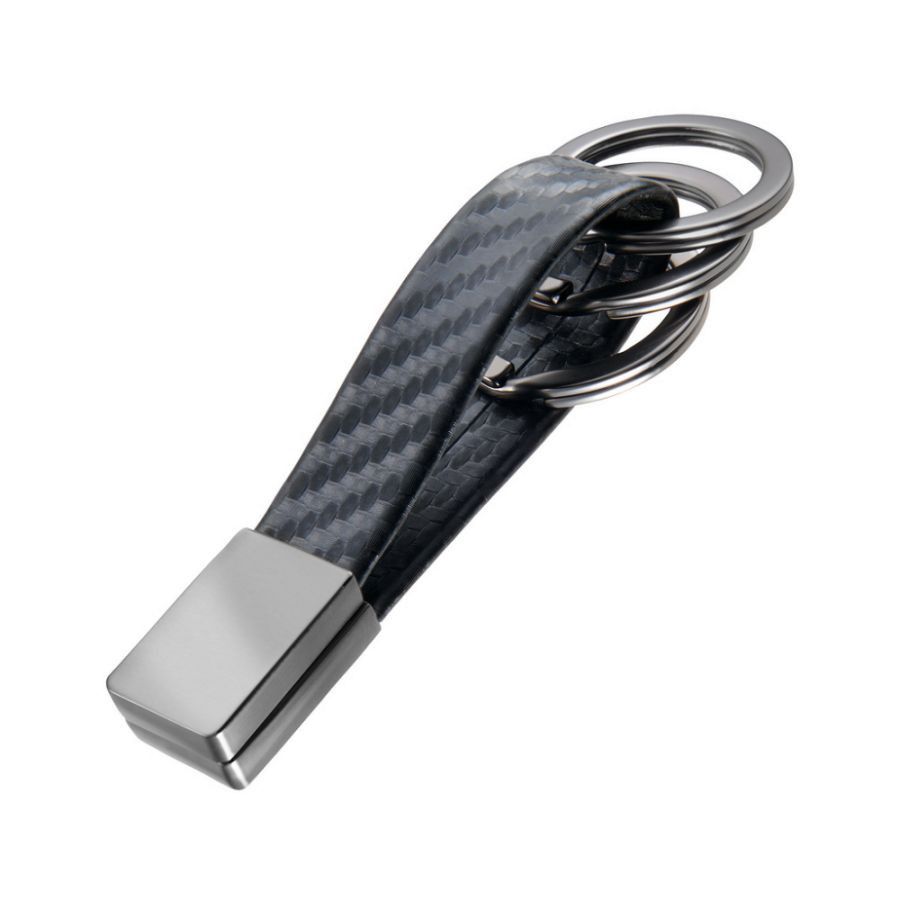 TROIKA Schlüsselanhänger TWISTER CARBON - carbon optik-741