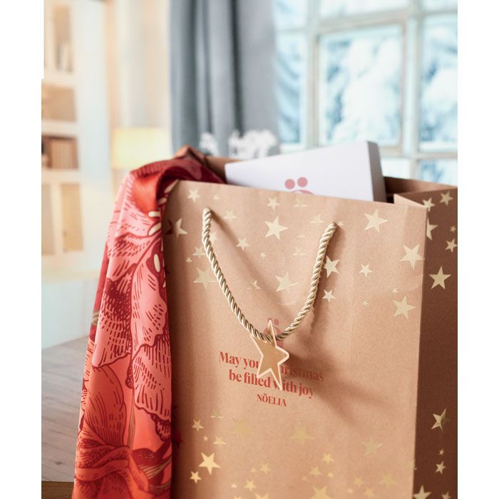 Geschenkpapiertüte SPARKLE - golden-490
