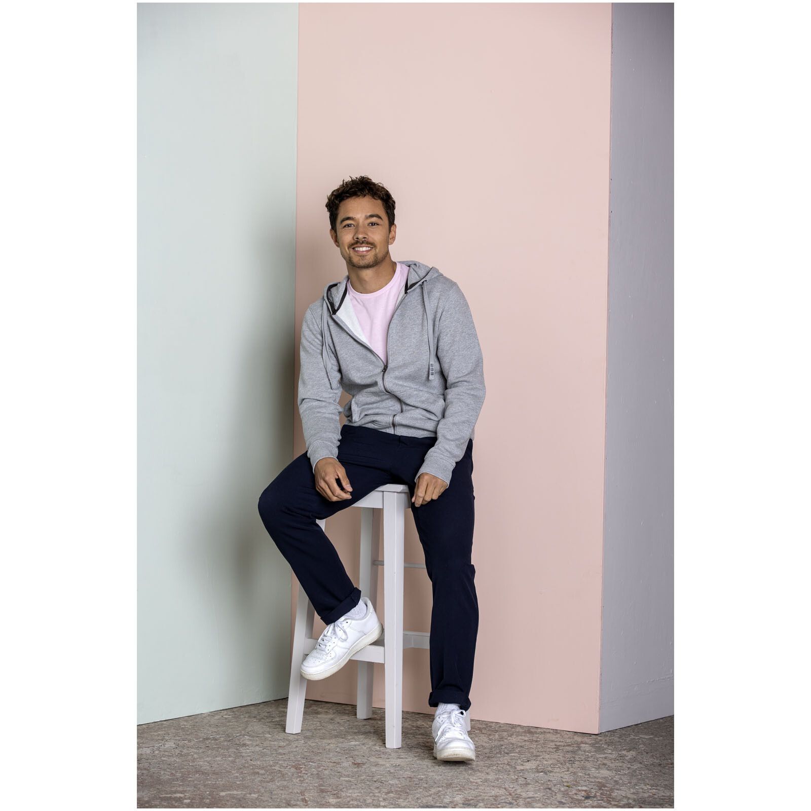 Arora 300 g/m² Kapuzensweatjacke  - blau-246