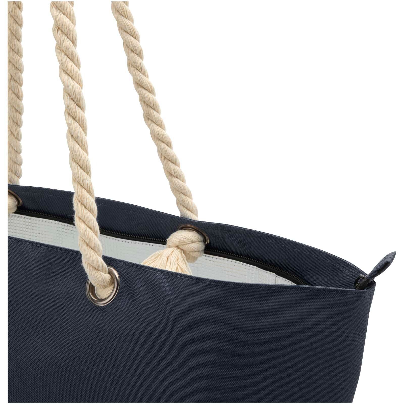 Panama Strandkühltasche mit Kordelgriffen aus recyceltem GRS-Material, 23L - navy-427