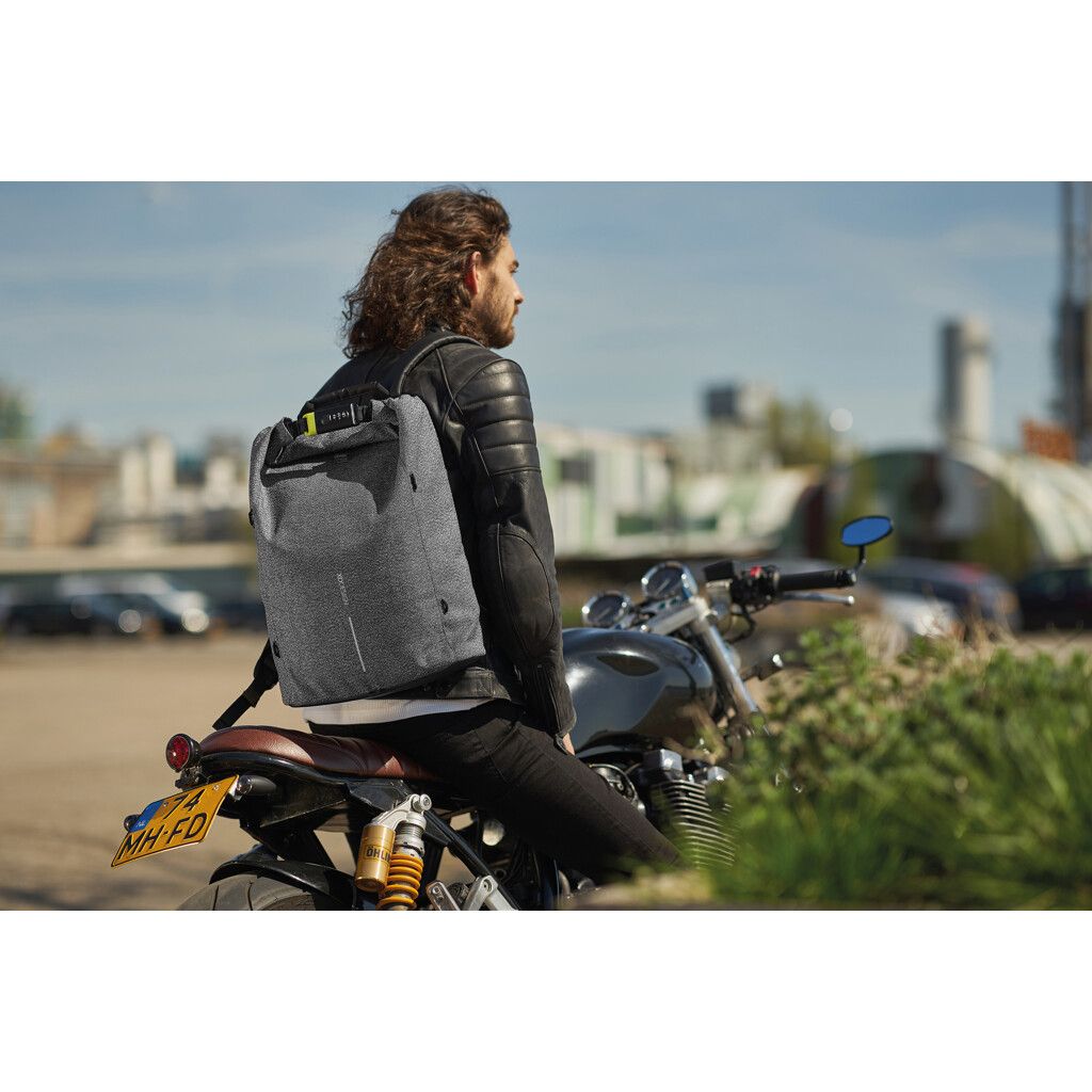 Urban schnitthemmender Anti-Diebstahl-Rucksack - grau-442