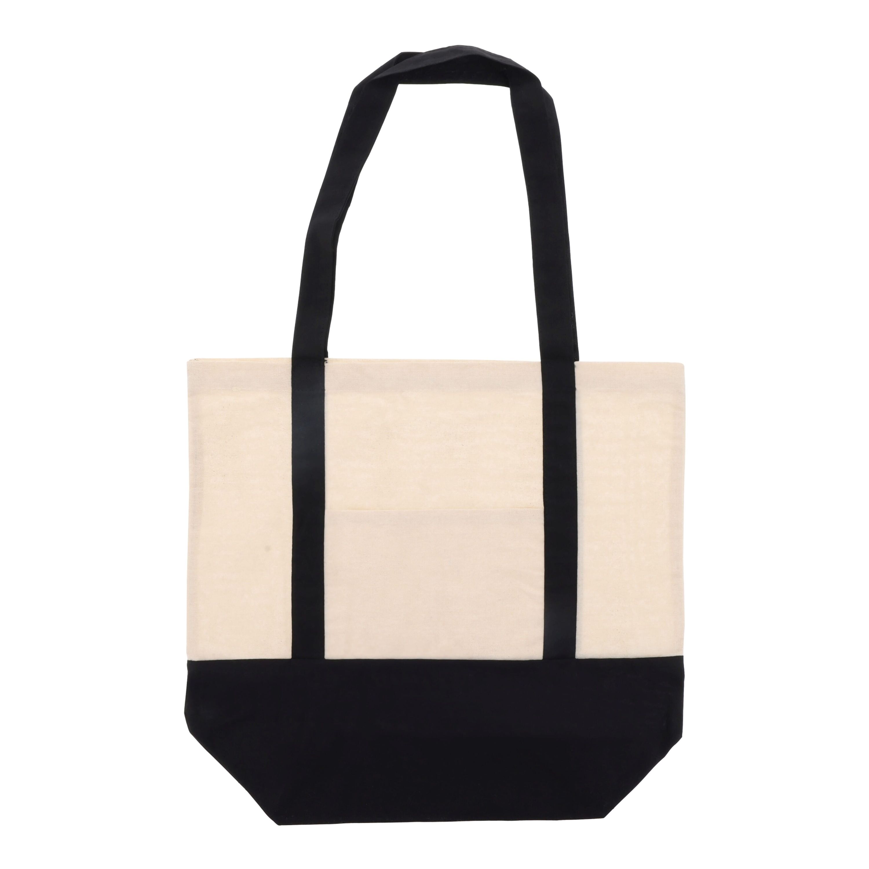 Einkaufstasche aus Baumwolle OEKO-TEX® 140g/m² 40x10x35cm - schwarz-599