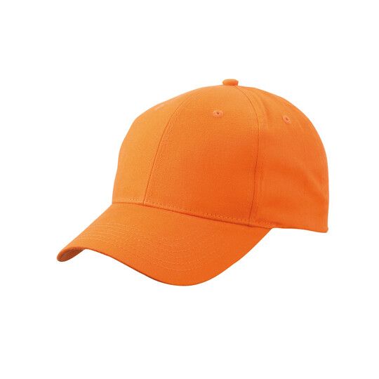Brushed 6-Panel Cap - orange-861