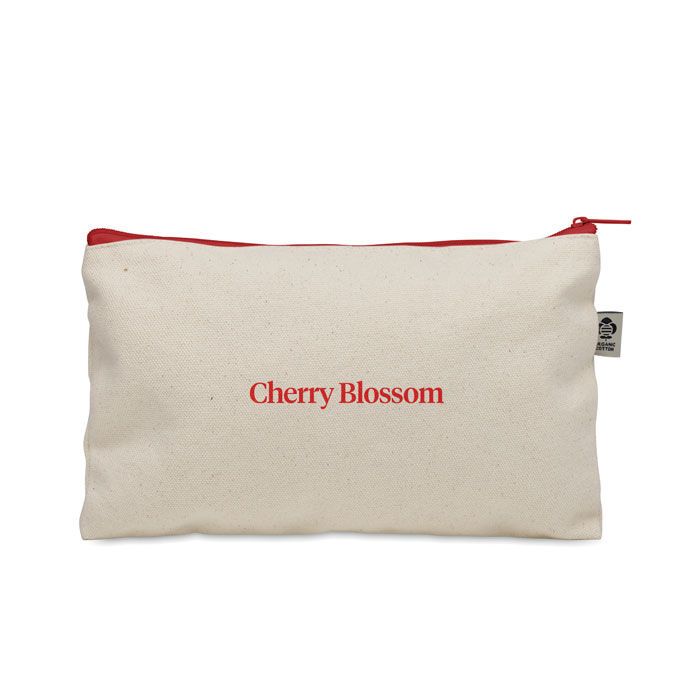 Kosmetiktasche Organic Cotton PESACARA - rot-290