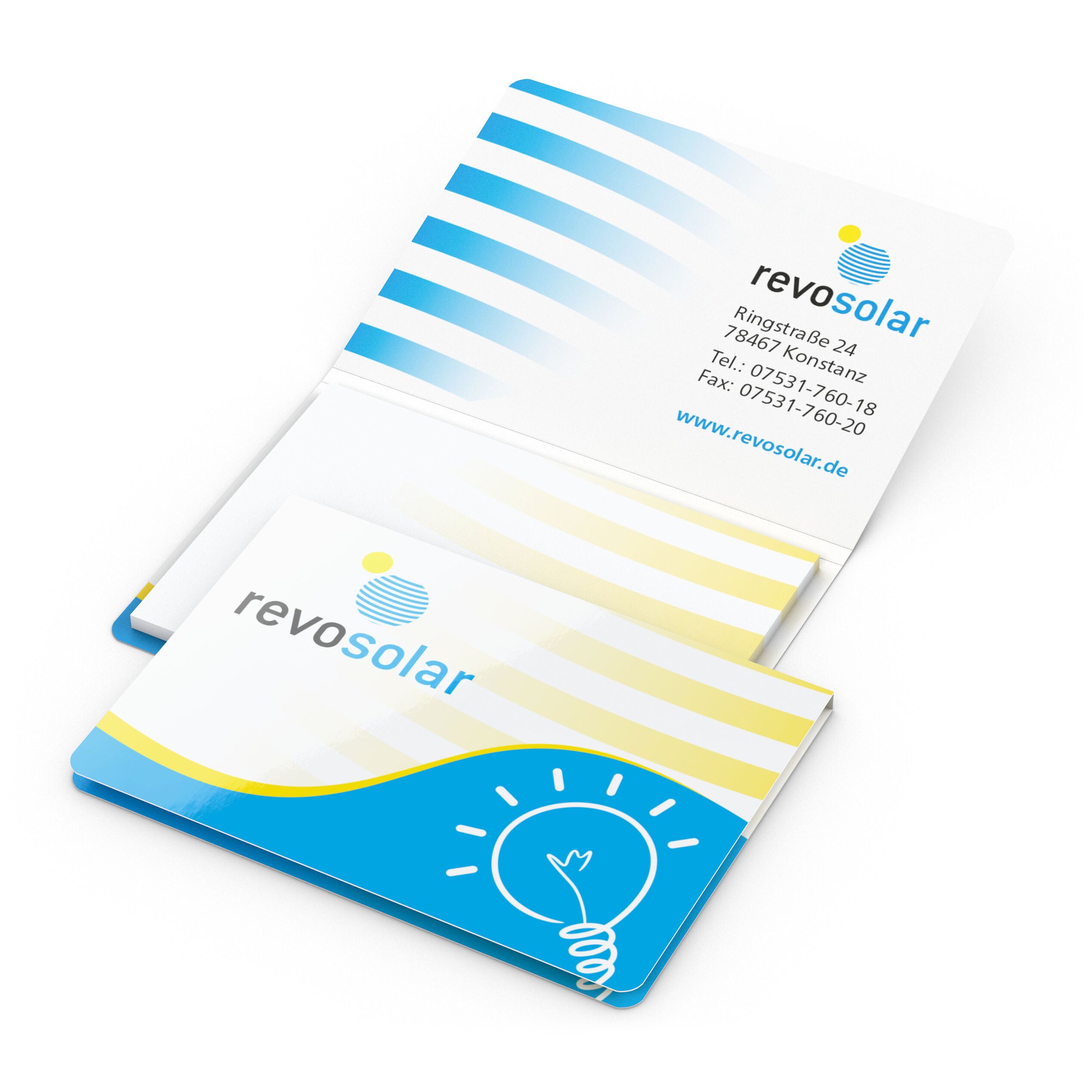 Haftnotizblock Memo-Card, Individuell, matt-521
