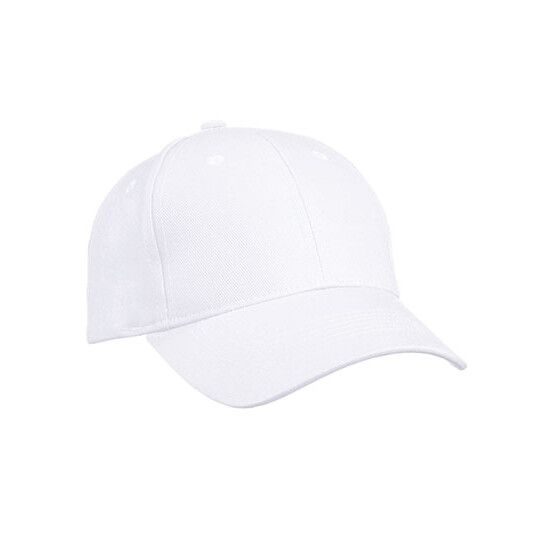 6 Panel Cap Heavy Cotton - white-760