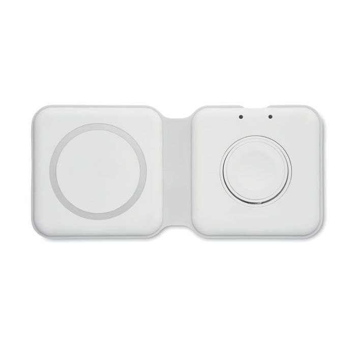 2in1 faltbare Ladestation 15W FLIP - weiß-456