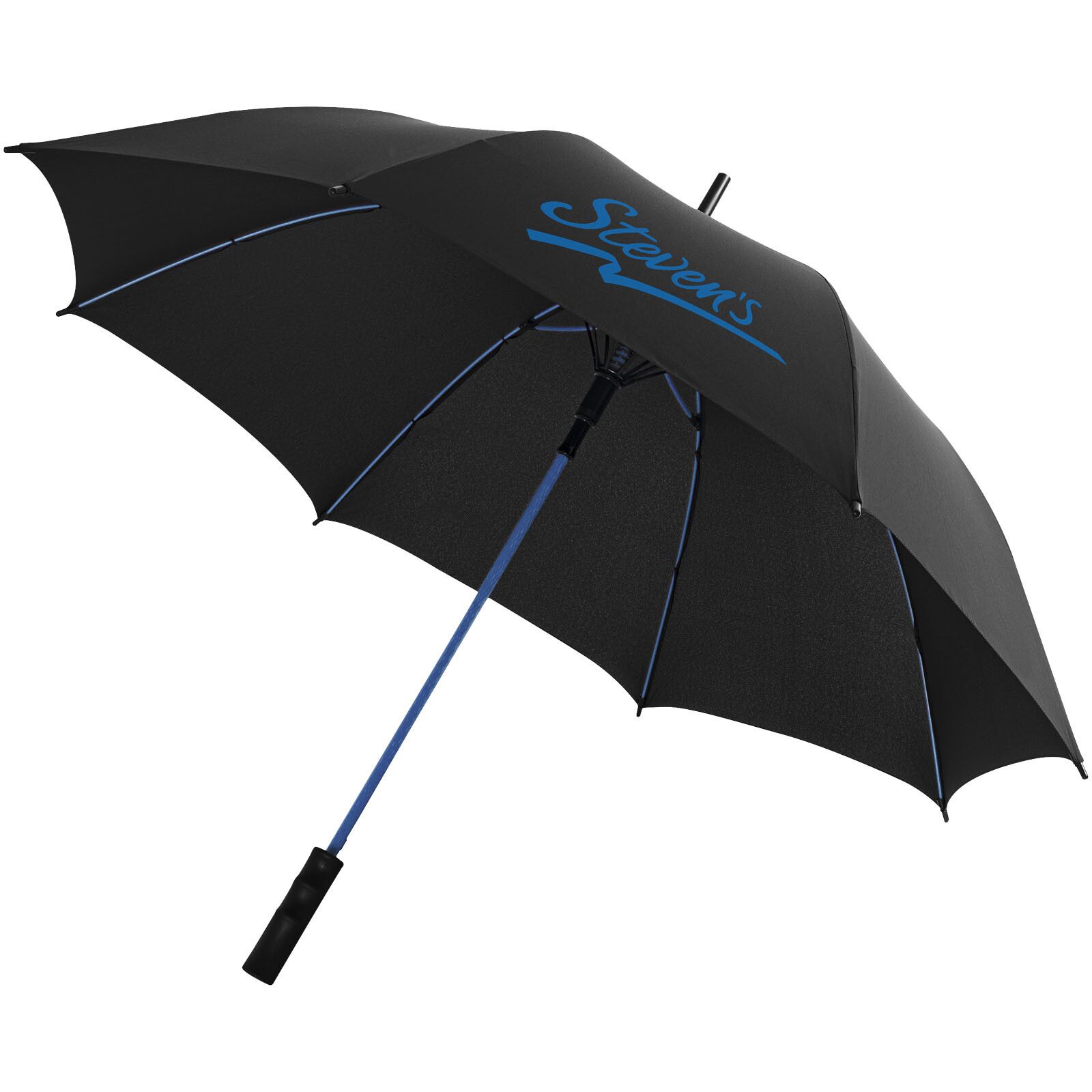 Stark 23" Automatik-Sturmschirm - blau -  schwarz-837