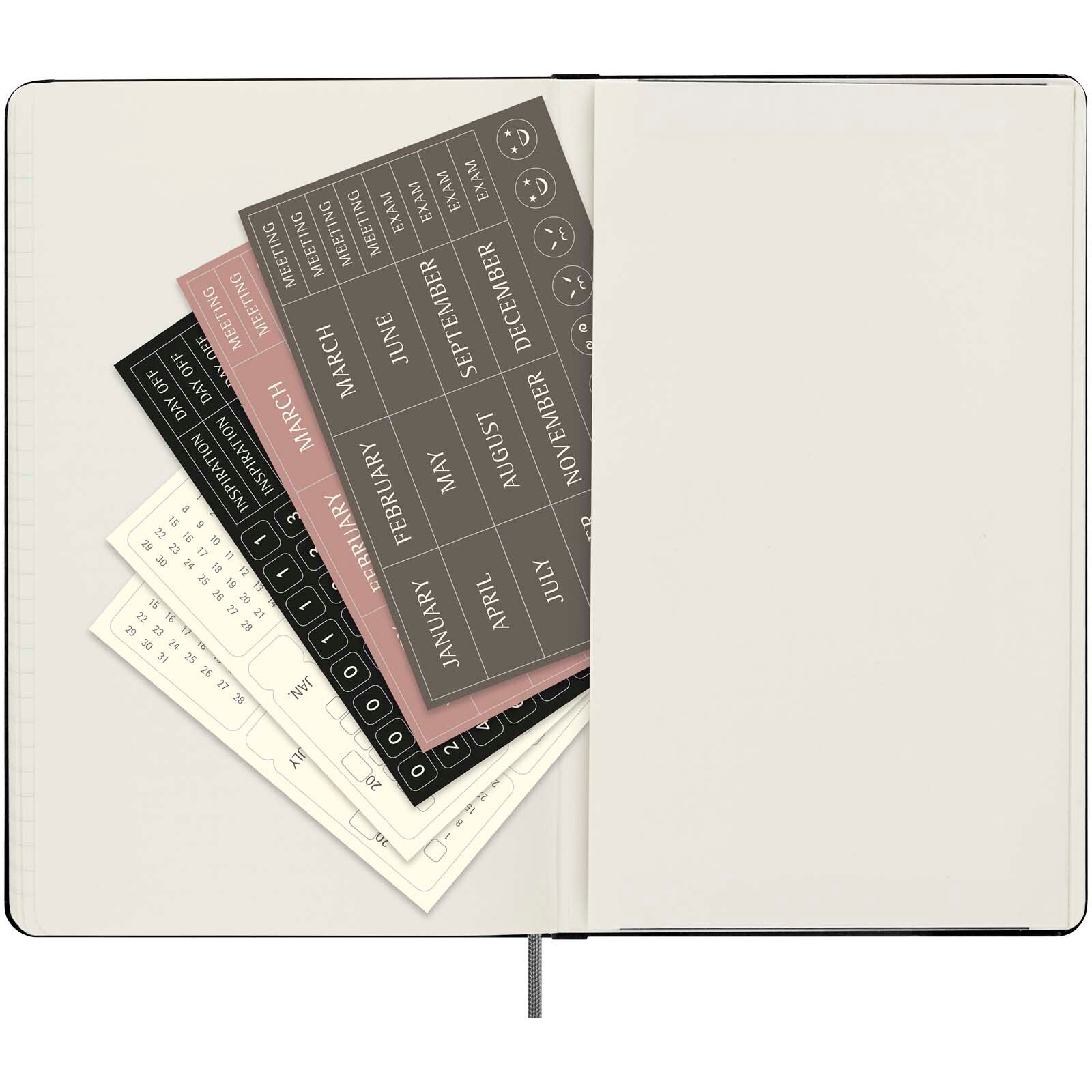 Moleskine Hardcover Wochenplaner L, undatiert - schwarz-966